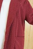 Stella Micro Stud Relaxed Blazer Wine /21=